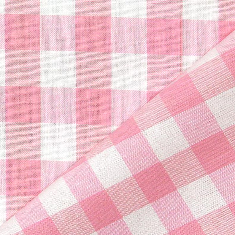 Baumwollstoff Vichy – 1,7 cm, 5 - rosa,  image number 3