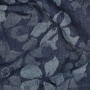 Denim Baumwoll-Mix Blumen – jeansblau, 