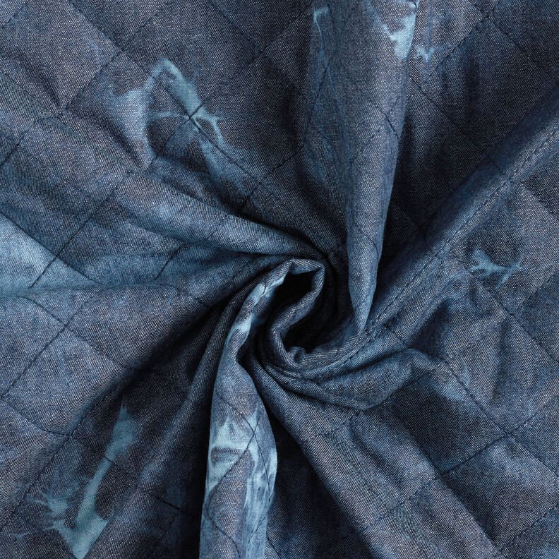 Steppstoff Chambray gebatikt – jeansblau,  image number 4