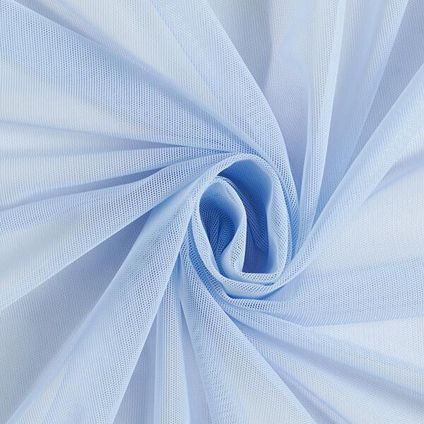 Stretch-Tüll Uni – hellblau | Reststück 50cm