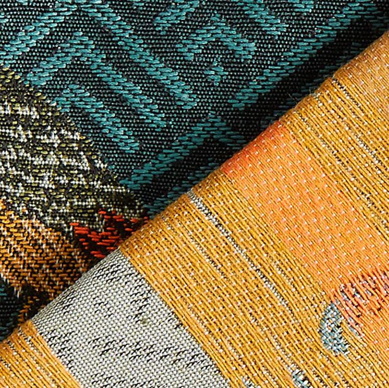 Jacquard Gobelin Pfau – petrol,  image number 4