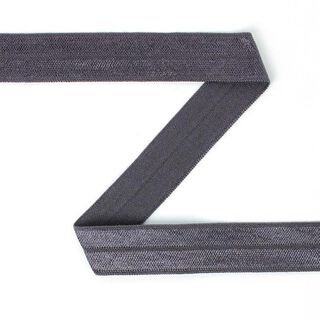 Elastisches Einfassband (Falzgummi) - dunkelgrau, 