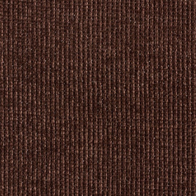 Glitzer-Chenille – dunkelbraun/silber metallic,  image number 1