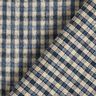 Mantelstoff Woll-Mix kleines Karo – beige/blau,  thumbnail number 5