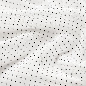 Chiffon Glitzerstreifen und Pünktchen – weiss, 