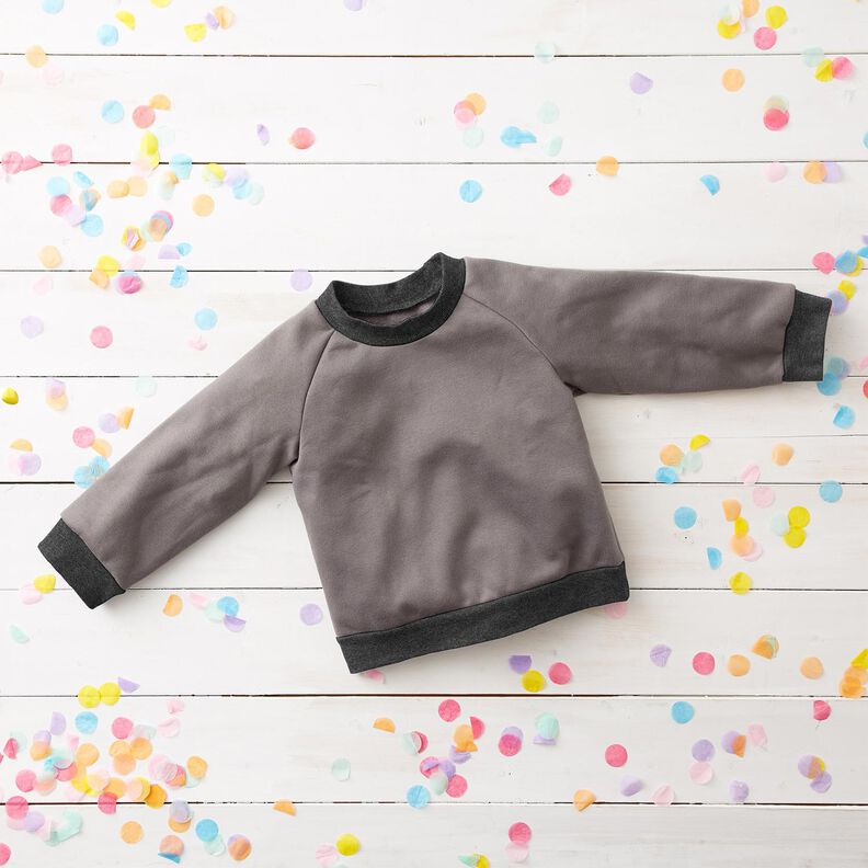 2x2 Bündchen Melange – granit,  image number 7