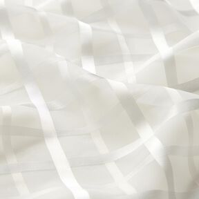 Chiffon Fensterkaro – weiss, 