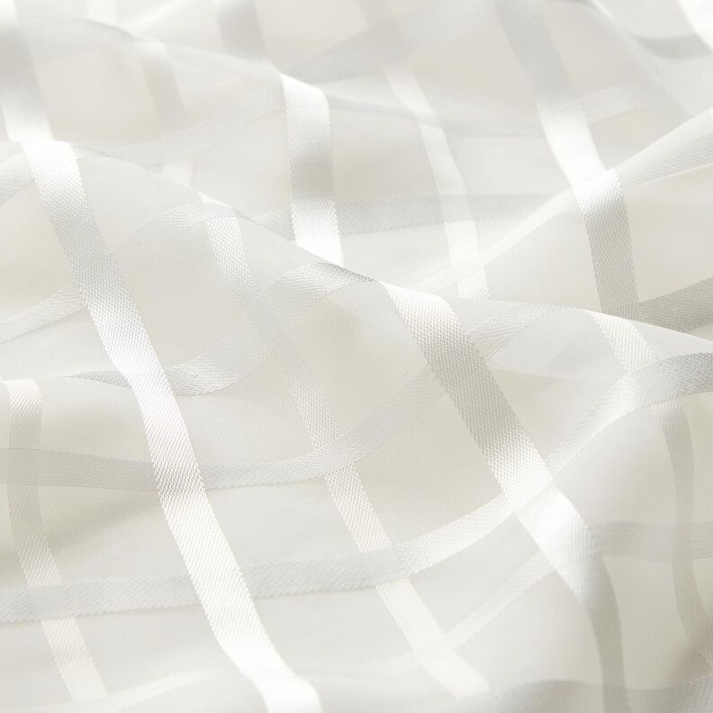 Chiffon Fensterkaro – weiss,  image number 2