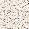 Baumwollstoff Popeline kleine Weihnachtsmotive – hellbeige/gold,  thumbnail number 1