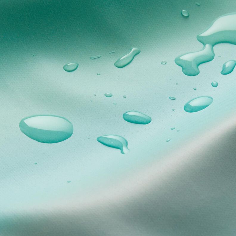 Regenjackenstoff Farbverlauf – aquablau/blaugrau,  image number 6