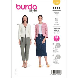 Jacke  | Burda 5897 | 34-44, 