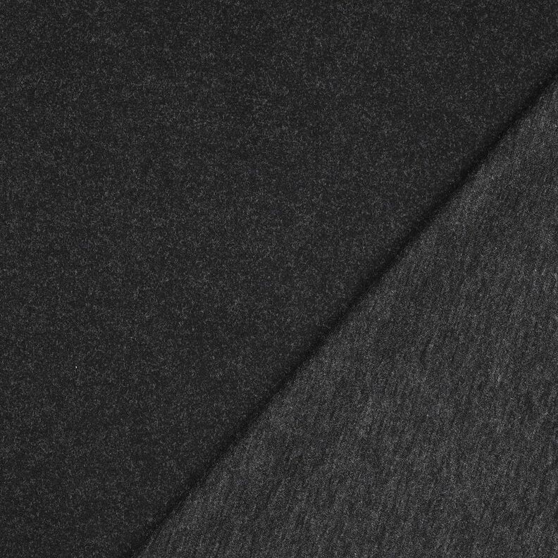 Doubleface Melange – schwarz,  image number 4
