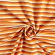 Baumwolljersey Querstreifen – weiss/orange,  thumbnail number 3