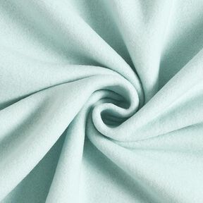 Baumwollfleece Uni – eisblau, 