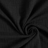 GOTS Dreilagiger Baumwoll-Musselin – schwarz,  thumbnail number 1
