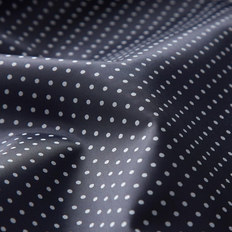 Futterstoff Polkadots – marineblau/weiss,  image number 2
