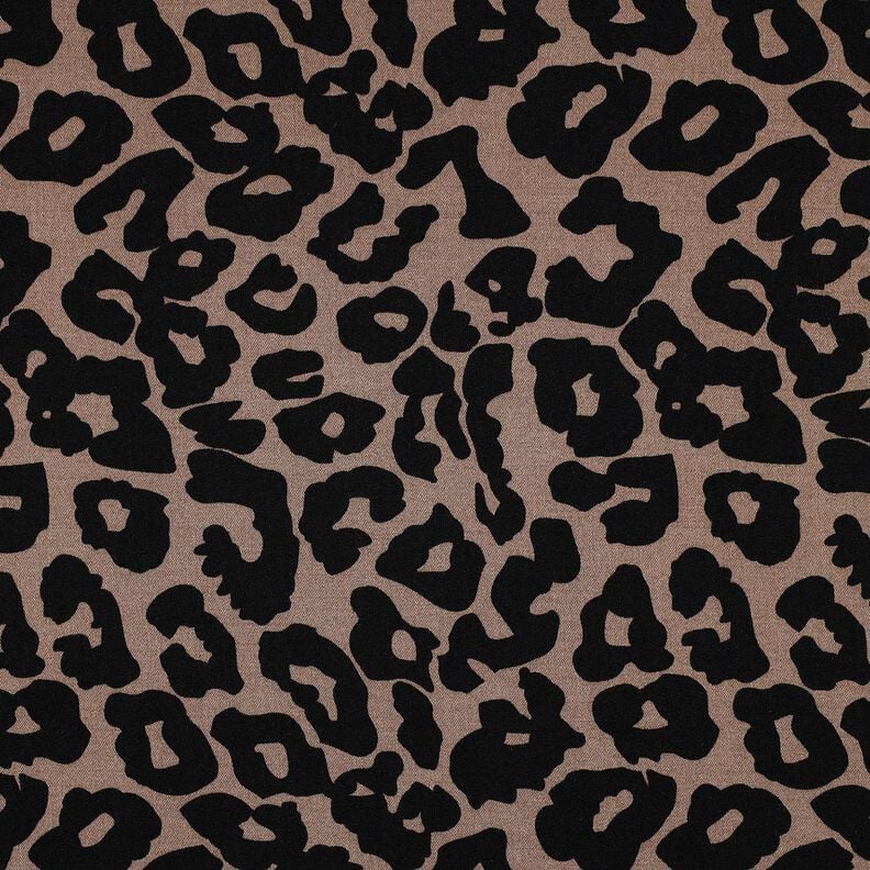 Viskose Stretch Leo | Poppy Fabrics – braun, image number 1