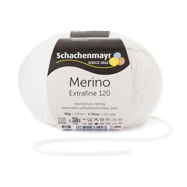 120 Merino Extrafine, 50 g | Schachenmayr (0101),  image number 1