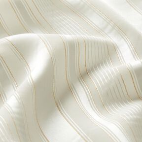 Chiffon Satinstreifen mit Glitzer – weiss, 