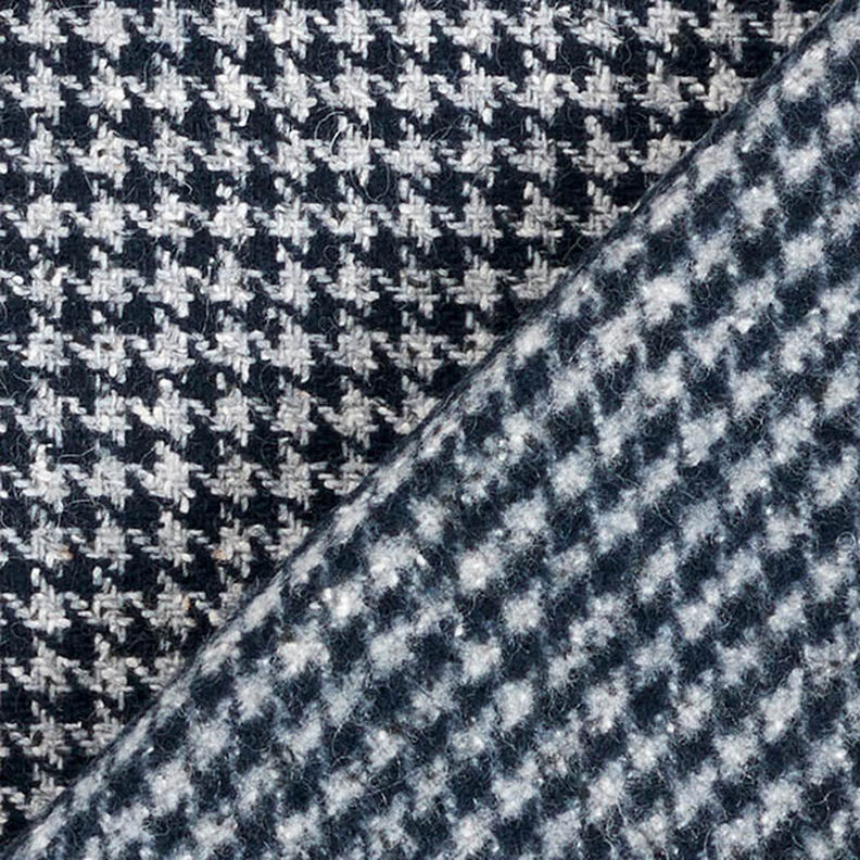Mantelstoff Pepita Karo – marineblau,  image number 4