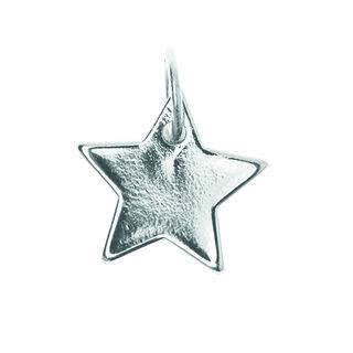 Anhänger Star [Ø10 mm] | Rico Design – silber, 