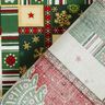 Baumwollstoff Popeline bunte Weihnachten – grün,  thumbnail number 4