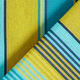 Outdoorstoff Canvas Streifen – blau/senf,  thumbnail number 4
