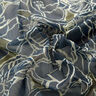 Crêpe Chiffon große Blumen – marineblau/khaki,  thumbnail number 2