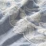 Baumwollstoff Blumenstickerei, hellblau &ndash; helljeansblau/wollweiss,  thumbnail number 6