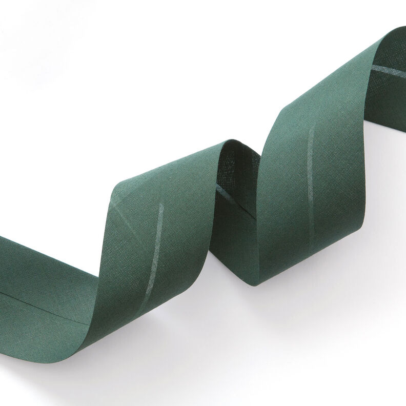 Schrägband Polycotton [50 mm] – dunkelgrün,  image number 1