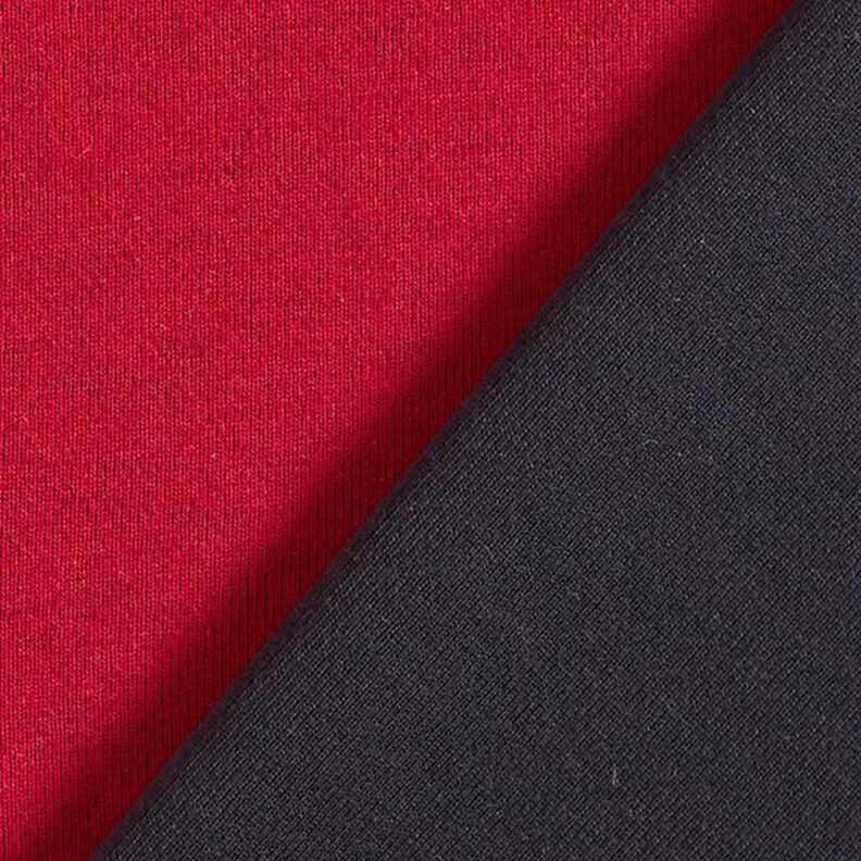 Doubleface Jersey Uni – karminrot/nachtblau,  image number 4
