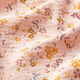 Musselin/ Doppel-Krinkel Gewebe romantische Blumenranken – rosa,  thumbnail number 2