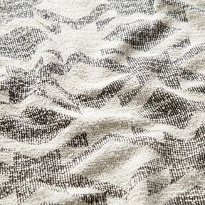 Strickbouclé Chevron – schwarz/weiss, 