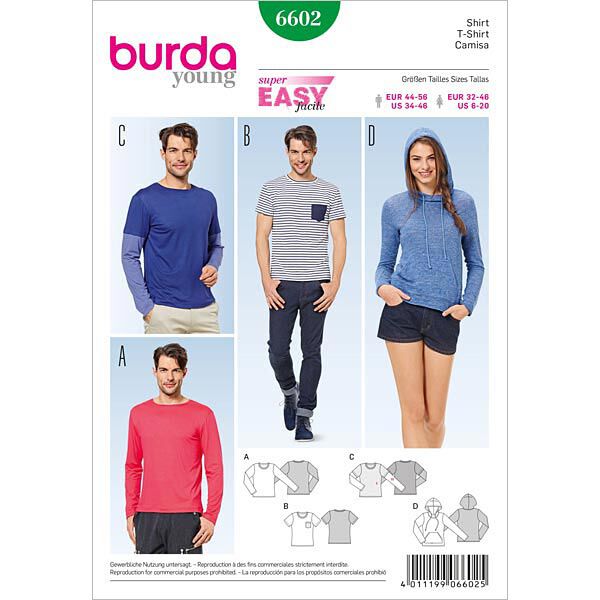 Shirt | Burda 6602 | 32-46 | 44-56,  image number 1