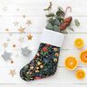 Dekostoff Gobelin kleine Blümchen – schwarz,  thumbnail number 8