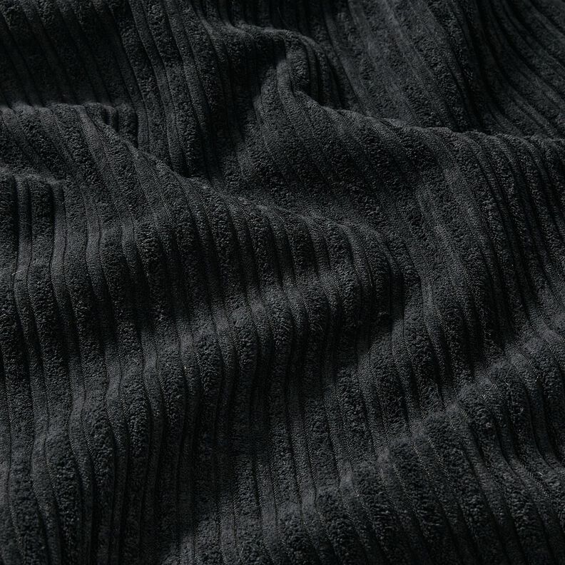 Cord mit Kunstfell-Abseite – schwarz,  image number 5