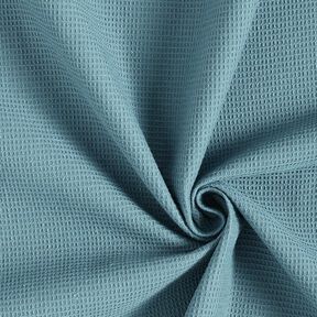 Waffelpiqué Mini – taubenblau, 
