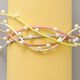 Kunstlederband mit Perlen [ 3 mm ] – rosé,  thumbnail number 4