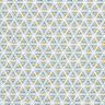 Baumwollstoff Cretonne geometrische Formen – weiss/oliv,  thumbnail number 1