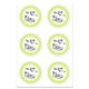 Sticker-Set Hochzeit Menü Ø 4,8 cm [ 24 Stück ] – wollweiss/grün,  thumbnail number 3