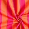 Dekostoff Halbpanama Blockstreifen – intensiv pink/orange,  thumbnail number 3