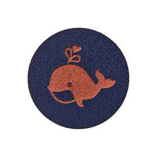 Zierteil Wal [ 23 mm ] – marineblau, 