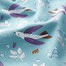 Baumwolljersey Vögelchen – taubenblau,  thumbnail number 2