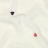 Teddyplüsch bestickte Herzen | Poppy Fabrics – elfenbein/rosé,  thumbnail number 2