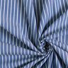 Baumwollstoff Streifen – jeansblau/weiss,  thumbnail number 3