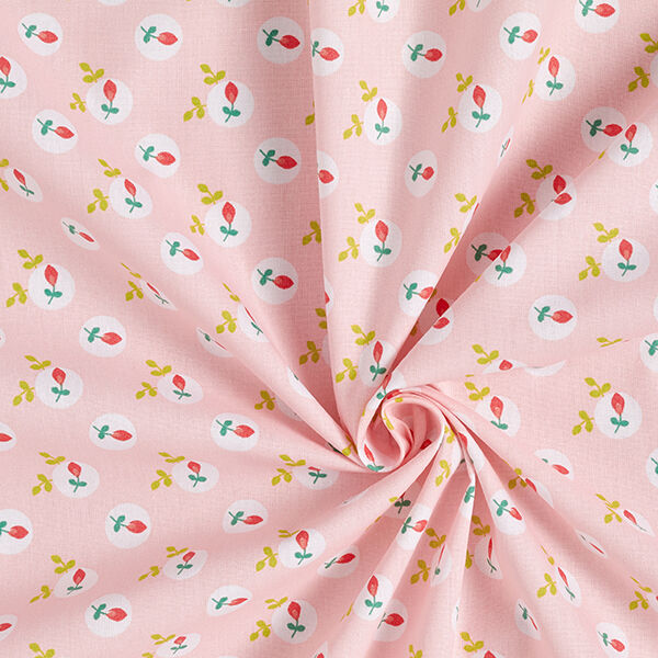 Baumwollpopeline Heckenrose | by Poppy – rosa | Reststück 50cm