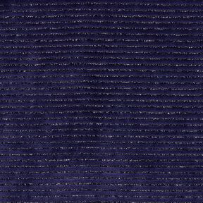 Nicki Stoff Glitzerstreifen – marineblau/silber metallic, 
