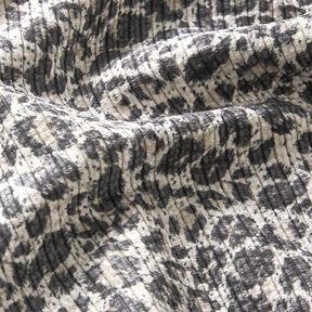 Cord Leoprint – sand/schwarzbraun, 