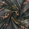 Chiffon Blumenwiese – schwarz | Reststück 90cm,  thumbnail number 3
