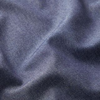 Baumwoll-Chambray Jeanslook – nachtblau | Reststück 100cm,